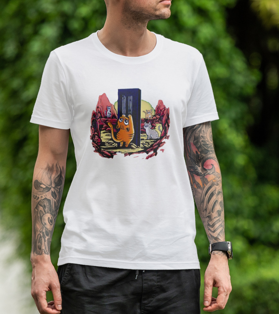 Trending Cat Odyssey Monolith Adventure T-Shirt