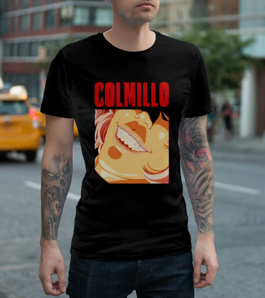 Trending Colmillo Anime Style Art Grinning Expression T-Shirt
