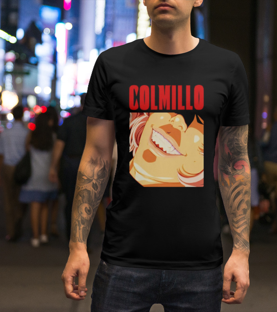 Trending Colmillo Anime Style Art Grinning Expression T-Shirt