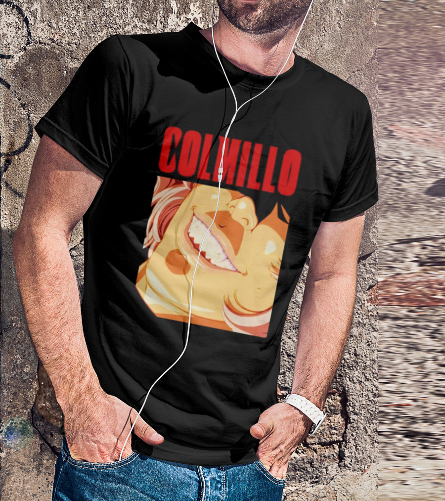 Trending Colmillo Anime Style Art Grinning Expression T-Shirt