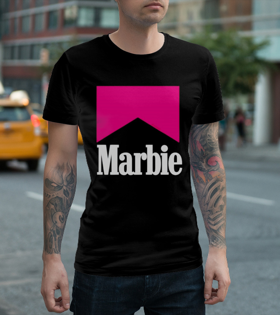 Marbie Logo With Pink Iconic T-Shirt