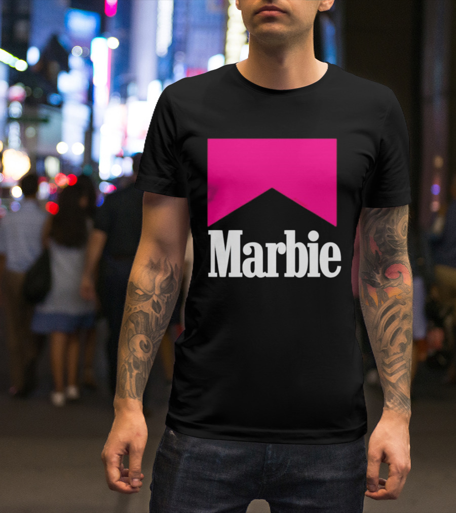 Marbie Logo With Pink Iconic T-Shirt