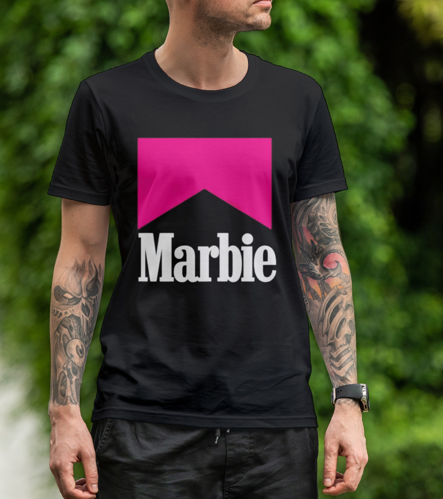 Marbie Logo With Pink Iconic T-Shirt