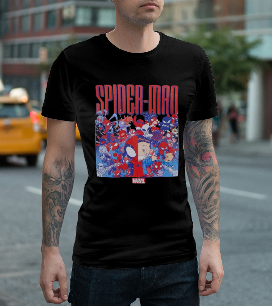 Marvel Spider-Man Cartoon Group Adventure T-Shirt