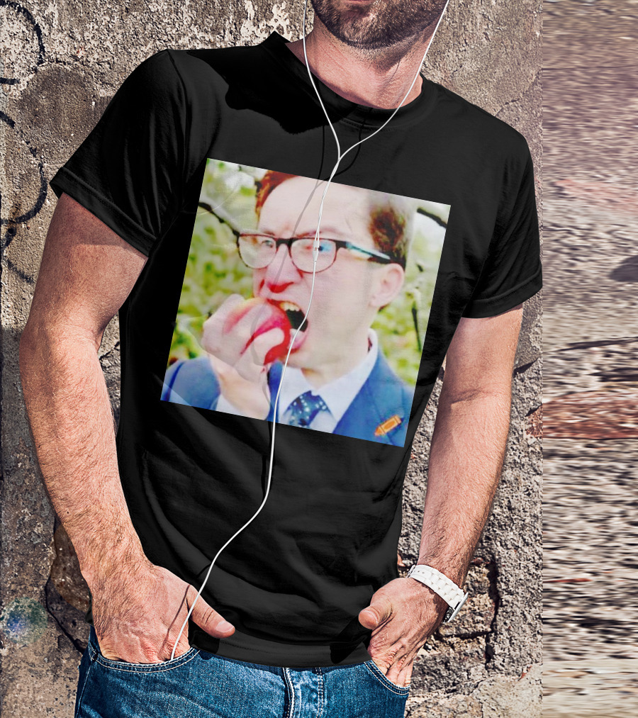 Pierre Poilievre Eating Apple In Suit And Glasses T-Shirt