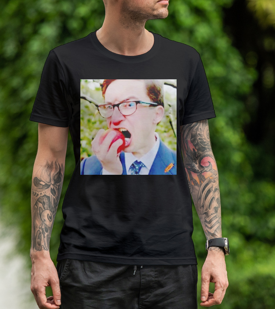 Pierre Poilievre Eating Apple In Suit And Glasses T-Shirt