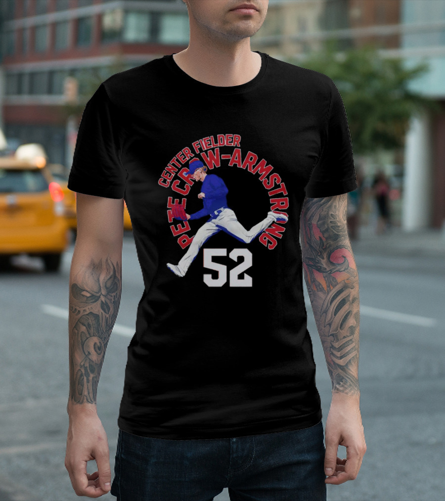 Center Fielder Pete Crow-Armstrong 52 Chicago C Name Arc T-Shirt