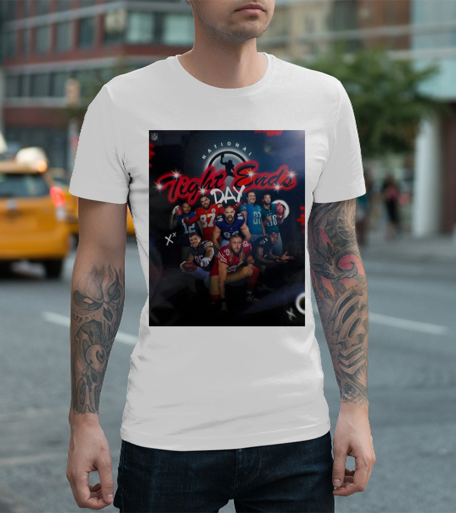 National Tight Ends Day NFL Football Players T-Shirt