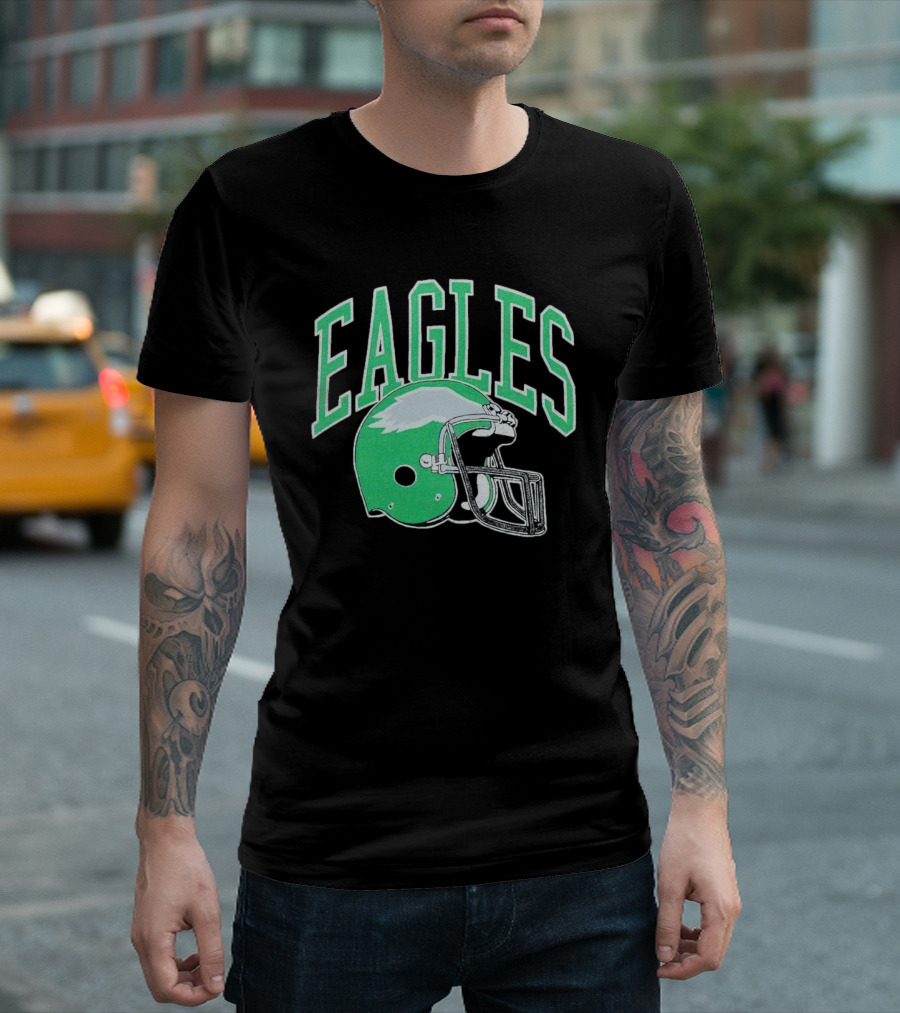 Eagles Helmet Logo Philadelphia T-Shirt