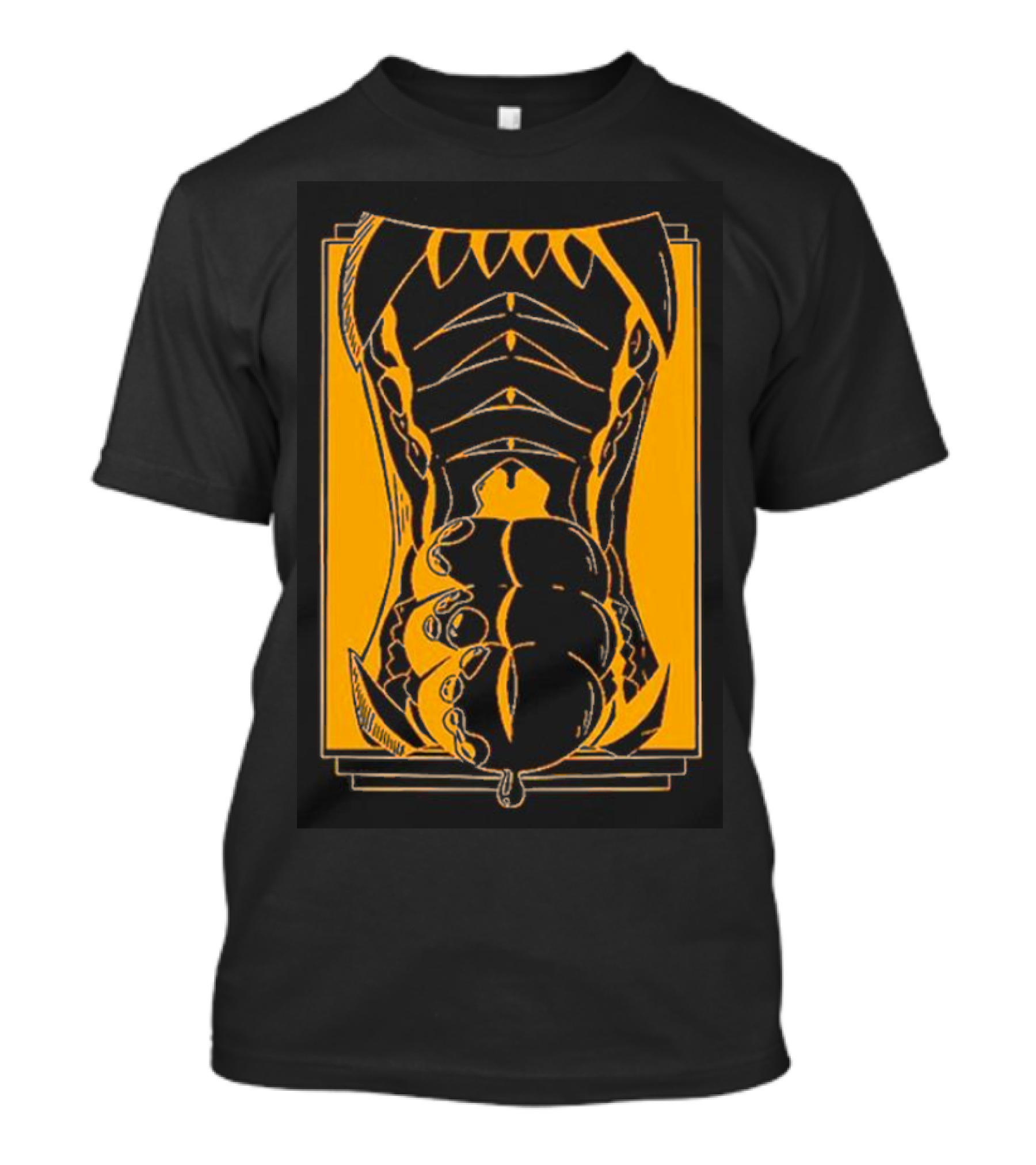 Slosh Dog Synesthesia Abstract Monster Torso Claws T-Shirt