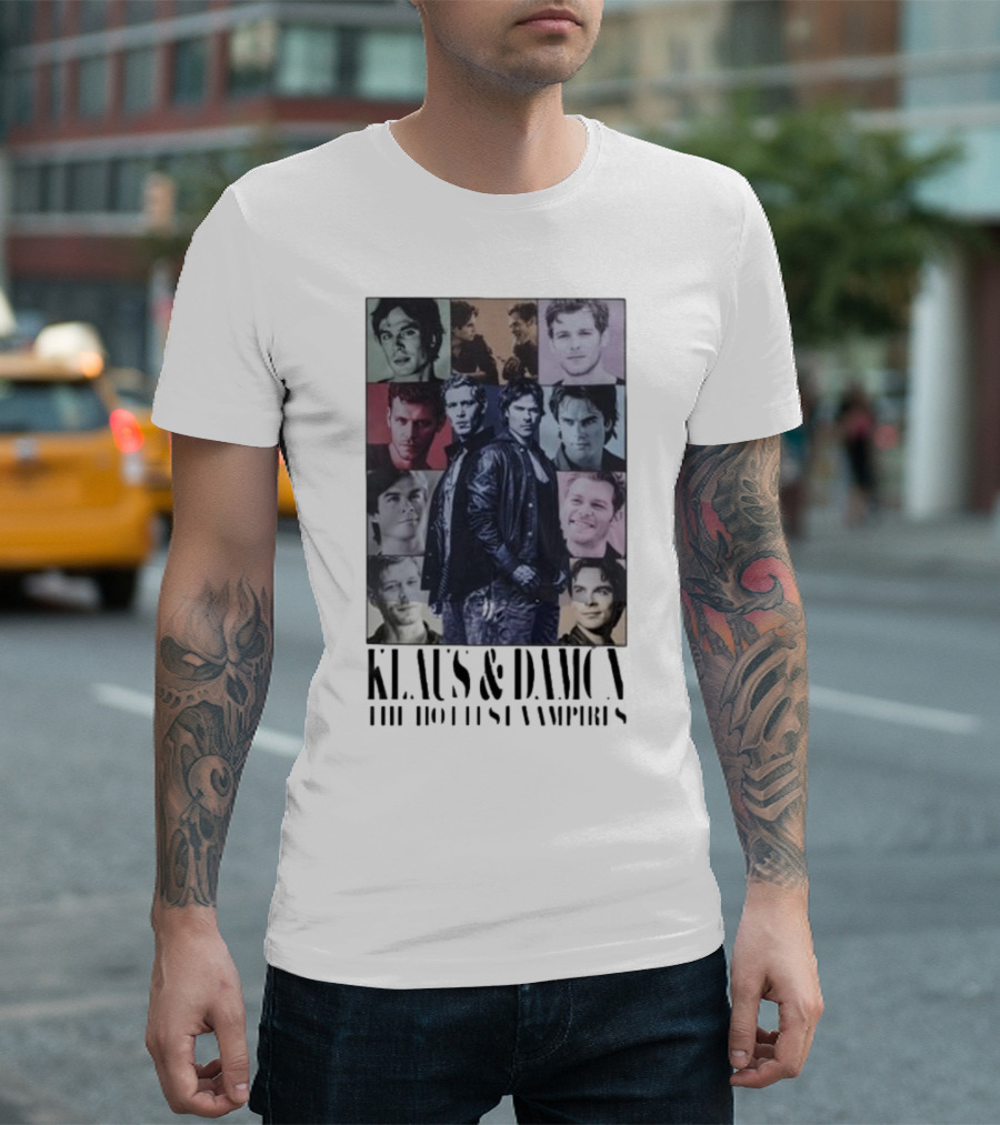 Klaus And Damon The Hottest Vampires Eras Tour T-Shirt