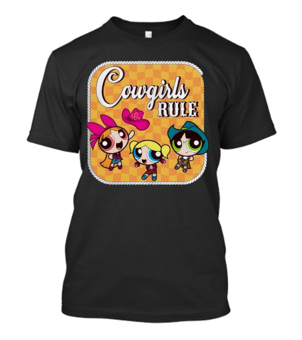Cowgirls Rule Powerpuff Girls Western T-Shirt