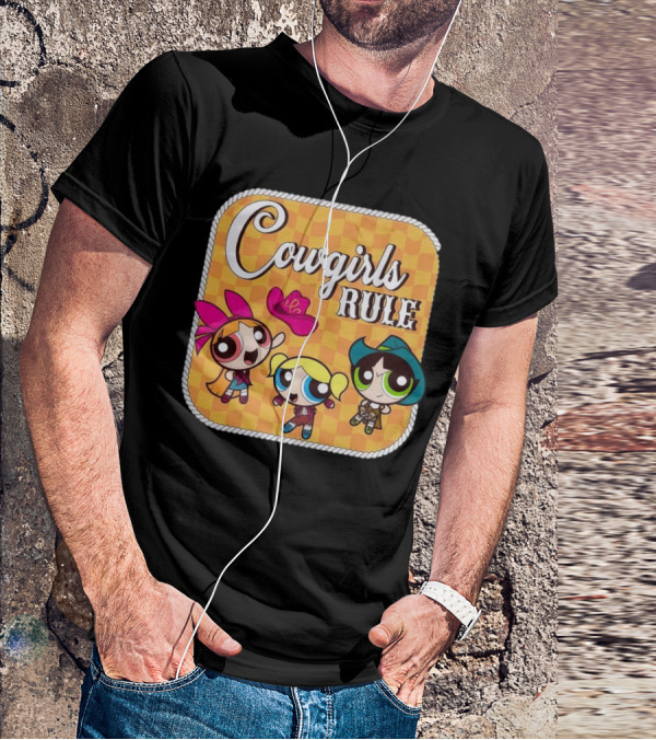 Cowgirls Rule Powerpuff Girls Western T-Shirt