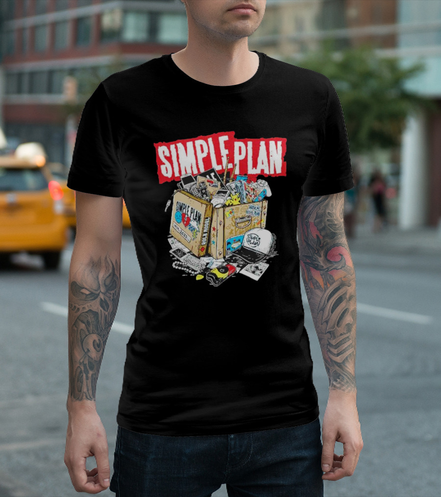 SIMPLE PLAN Souvenir Box Full of Memories and Cool Stuff T-Shirt