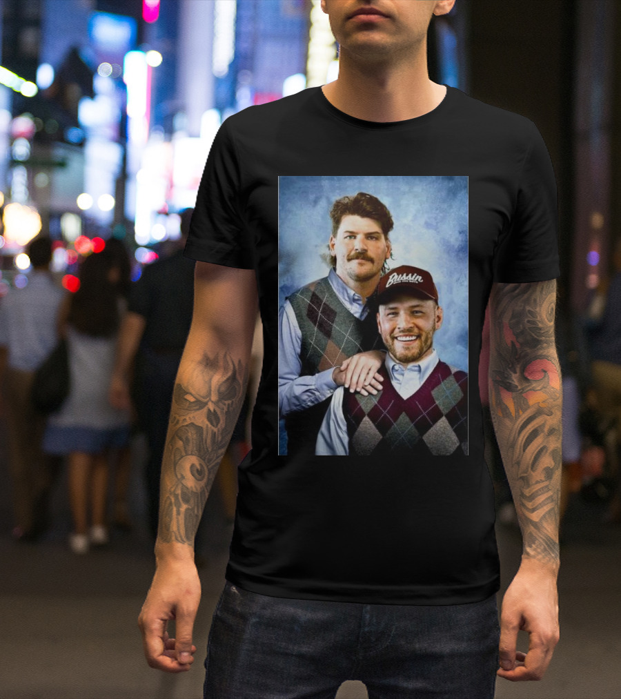 Bussin With The Boys Step Brothers Taylor Lewan Will Compton Photo T-Shirt