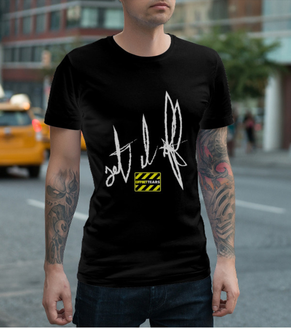 OFFSET TEARS 4 Caution Tape Signature T-Shirt