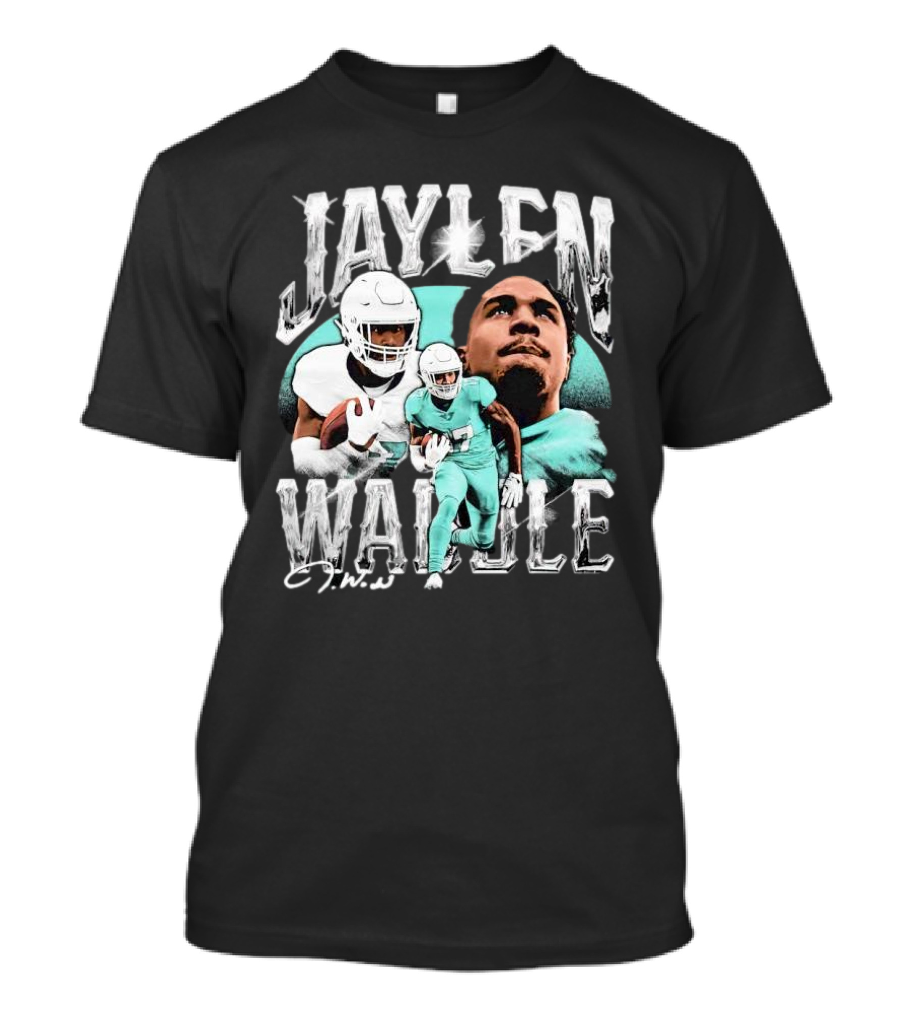 Jaylen Waddle Miami Dolphins Signature J.W T-Shirt