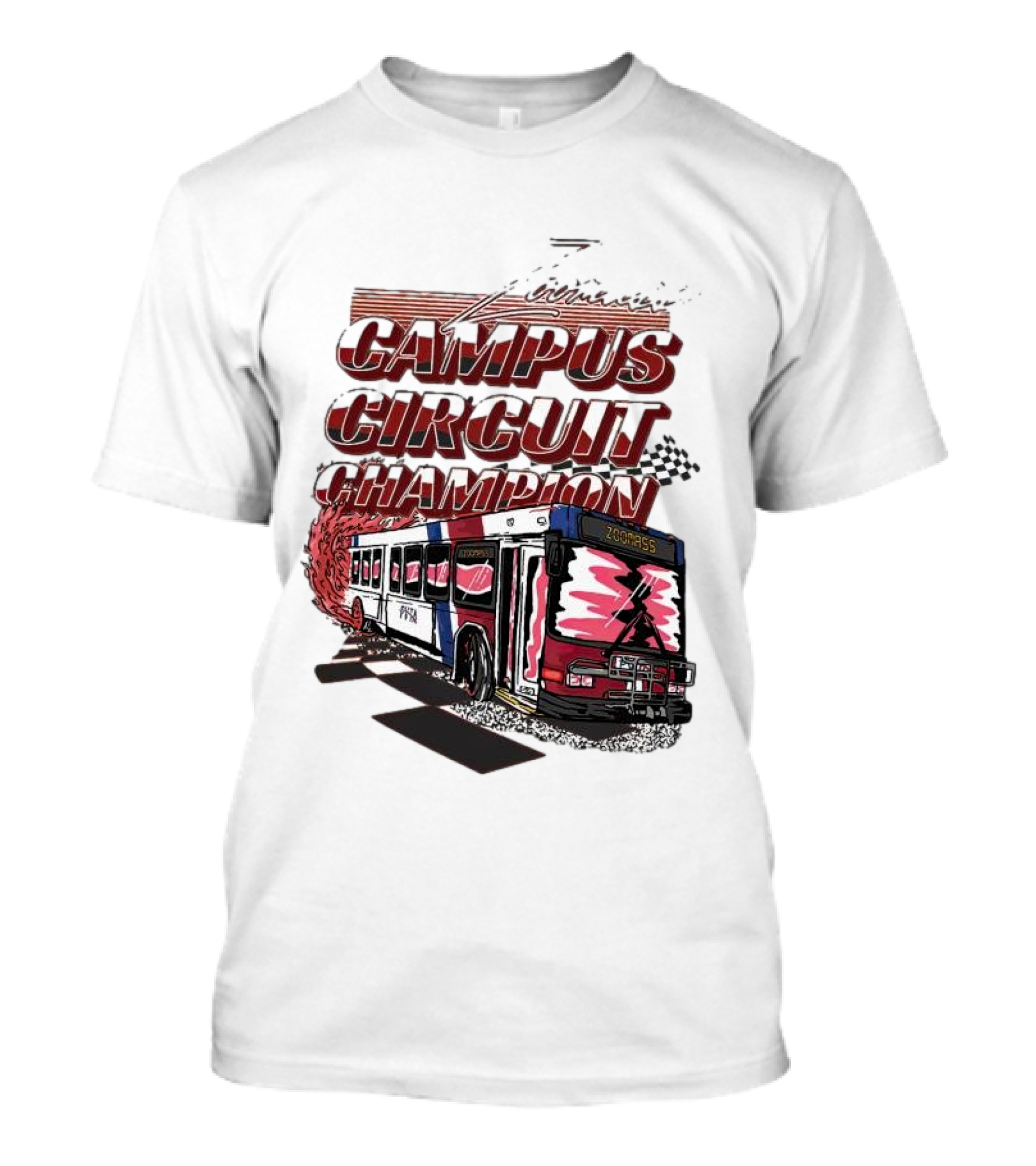 Zoomass Campus Circuit Champion Racing Bus T-Shirt