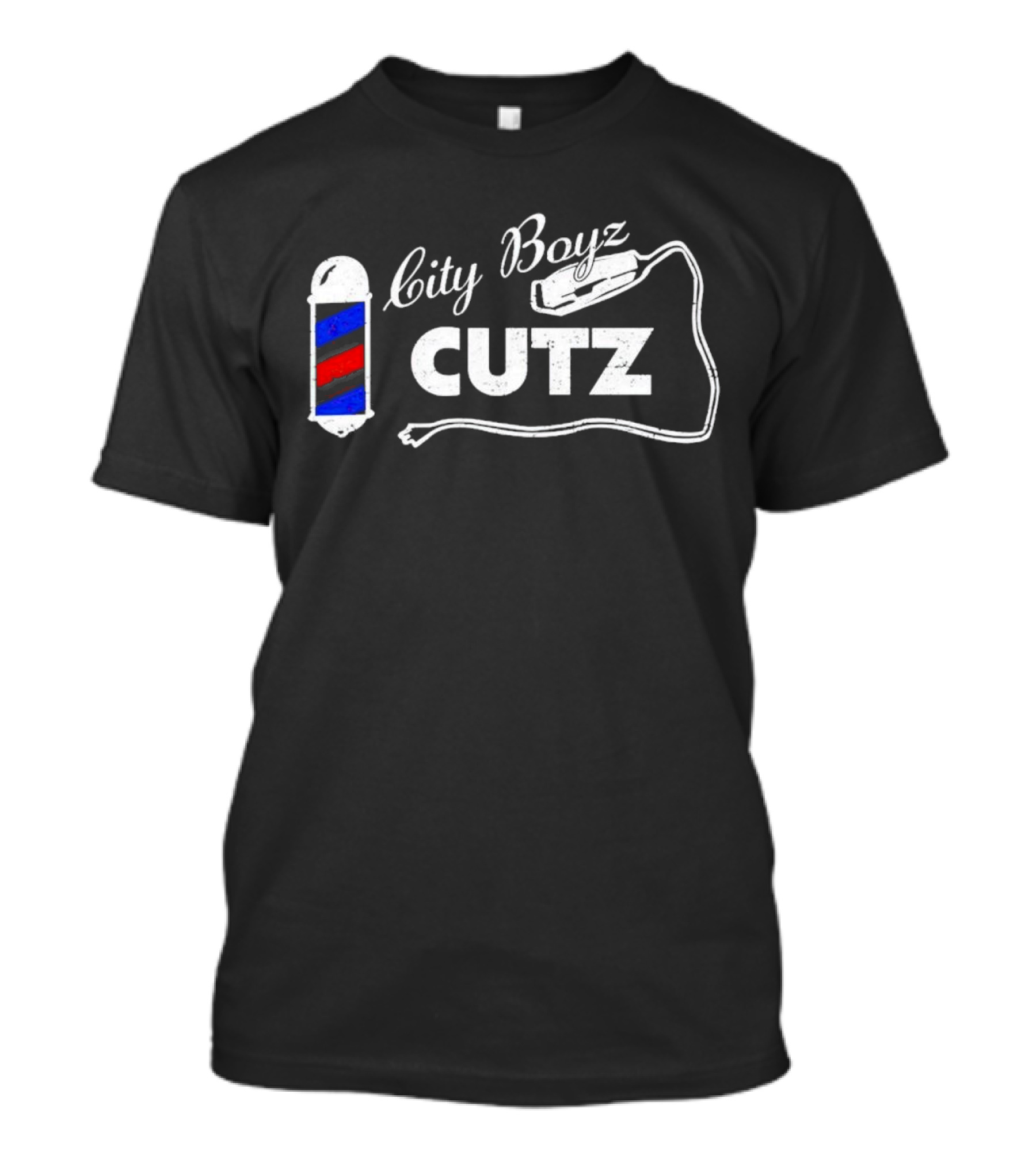 City Boyz Cutz Barber Pole Clippers T-Shirt