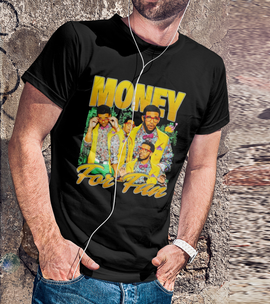 Money For Fun Vintage Drake Style Urban Fashion T-Shirt