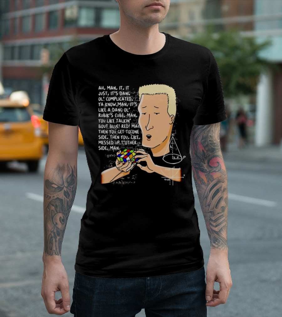 Ah Man Dang Ol’ Complicated Life Rubik’s Cube Man T-Shirt