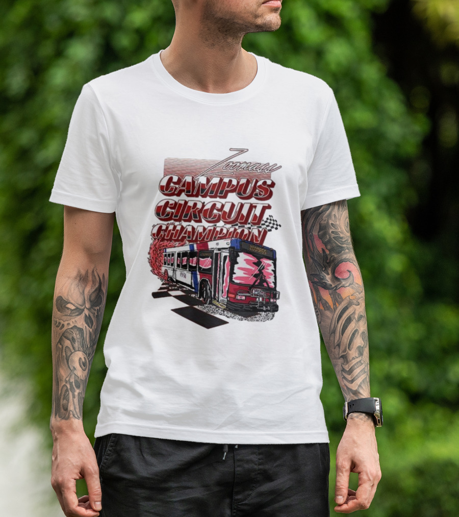Campus Circuit Champion Zoombus Racing Bus T-Shirt