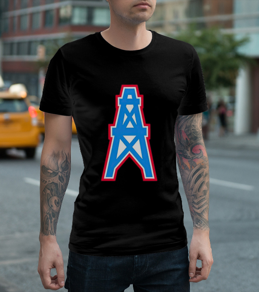 Houston Oilers Luv Ya Blue Oil Derrick Franklin T-Shirt