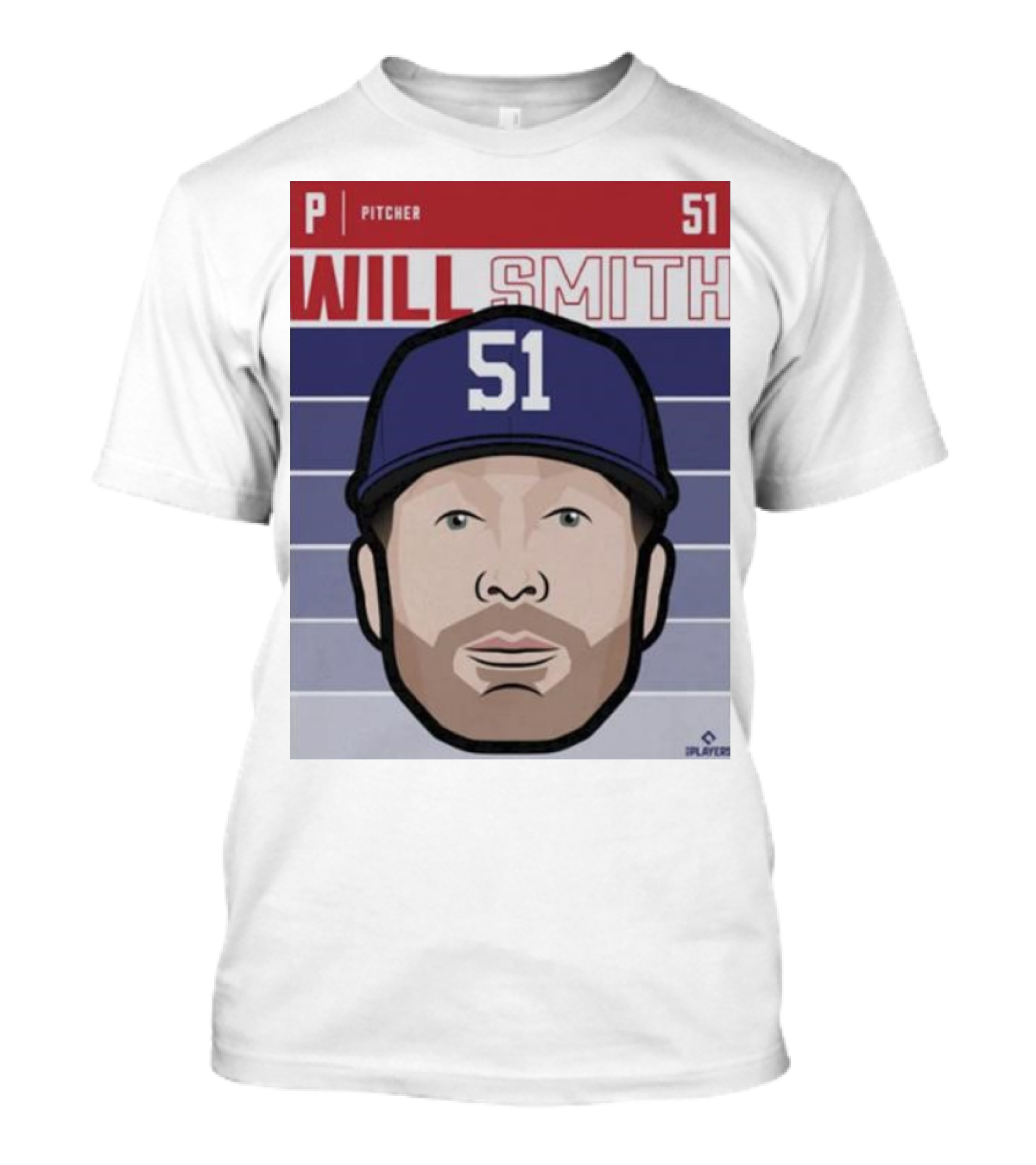 Will Smith Pitcher 51 Texas Fade Baseball T-Shirt