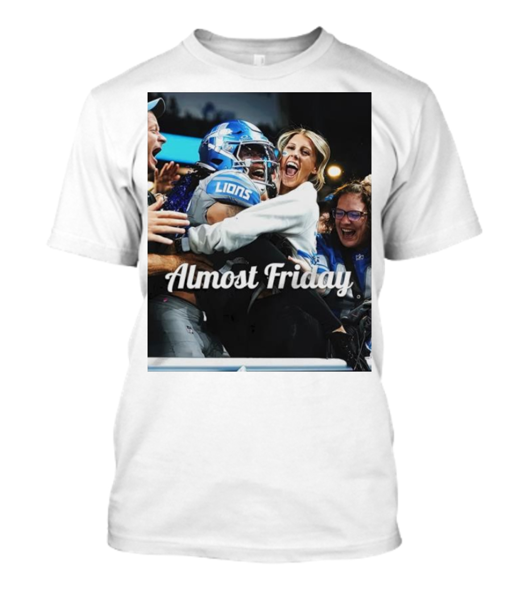 Almost Friday Lions Celebration Hug T-Shirt