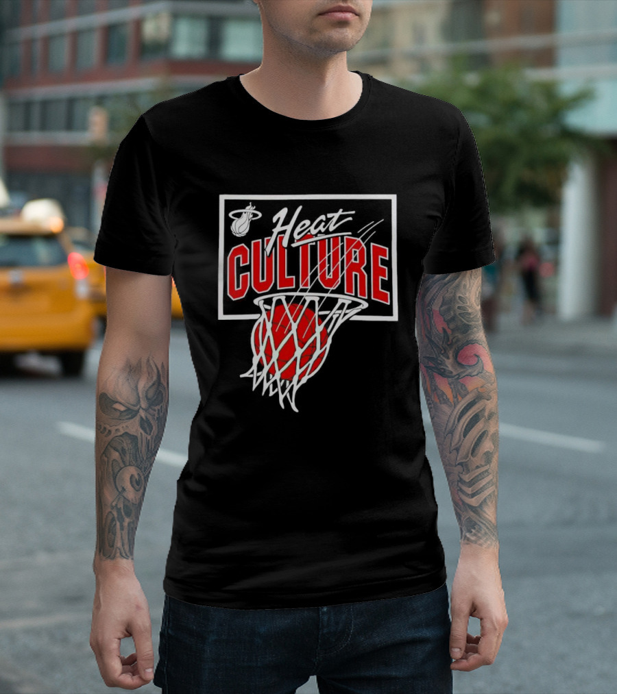 Heat Culture Basketball Net Miami Heat T-Shirt