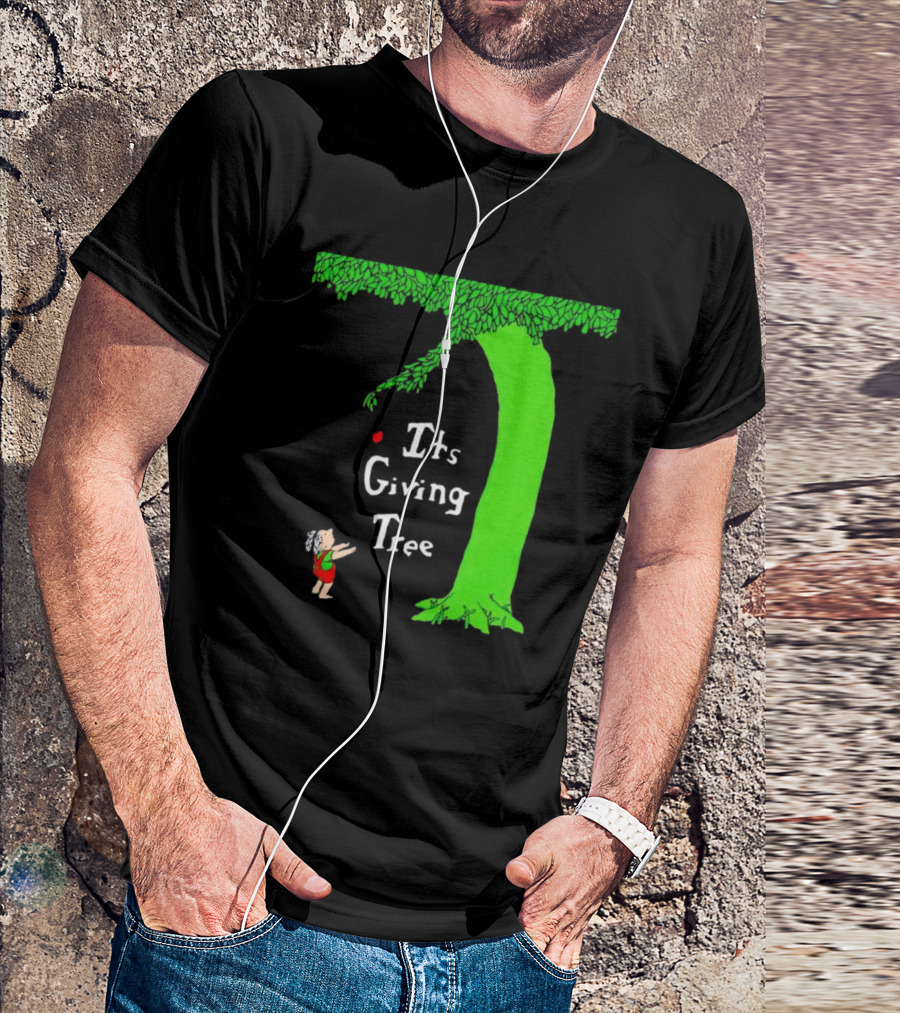 Its Giving Tree With Child And Green Tree T-Shirt