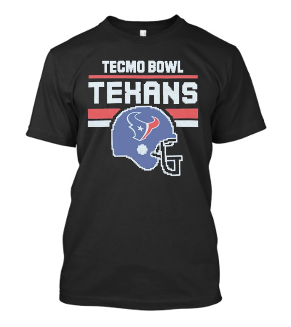 Tecmo Bowl Houston Texans Helmet Retro Video Game T-Shirt