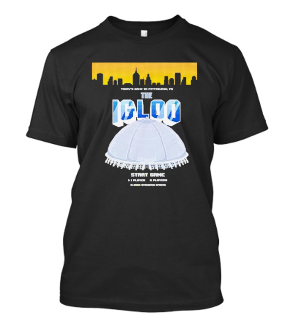 8-Bit Start Game Pittsburgh PA The Igloo Retro Skyline T-Shirt