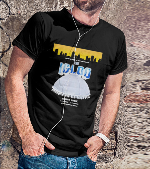 8-Bit Start Game Pittsburgh PA The Igloo Retro Skyline T-Shirt