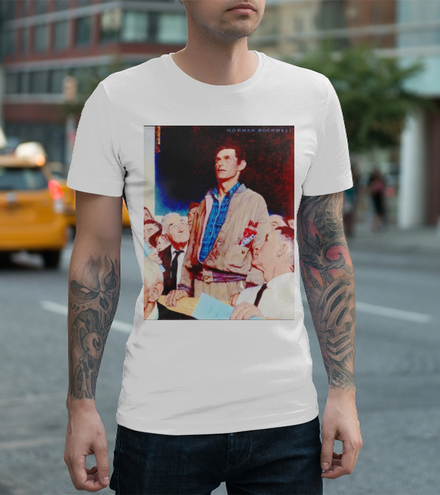 Norman Rockwell Freedom of Speech Twizzlers Edition T-Shirt