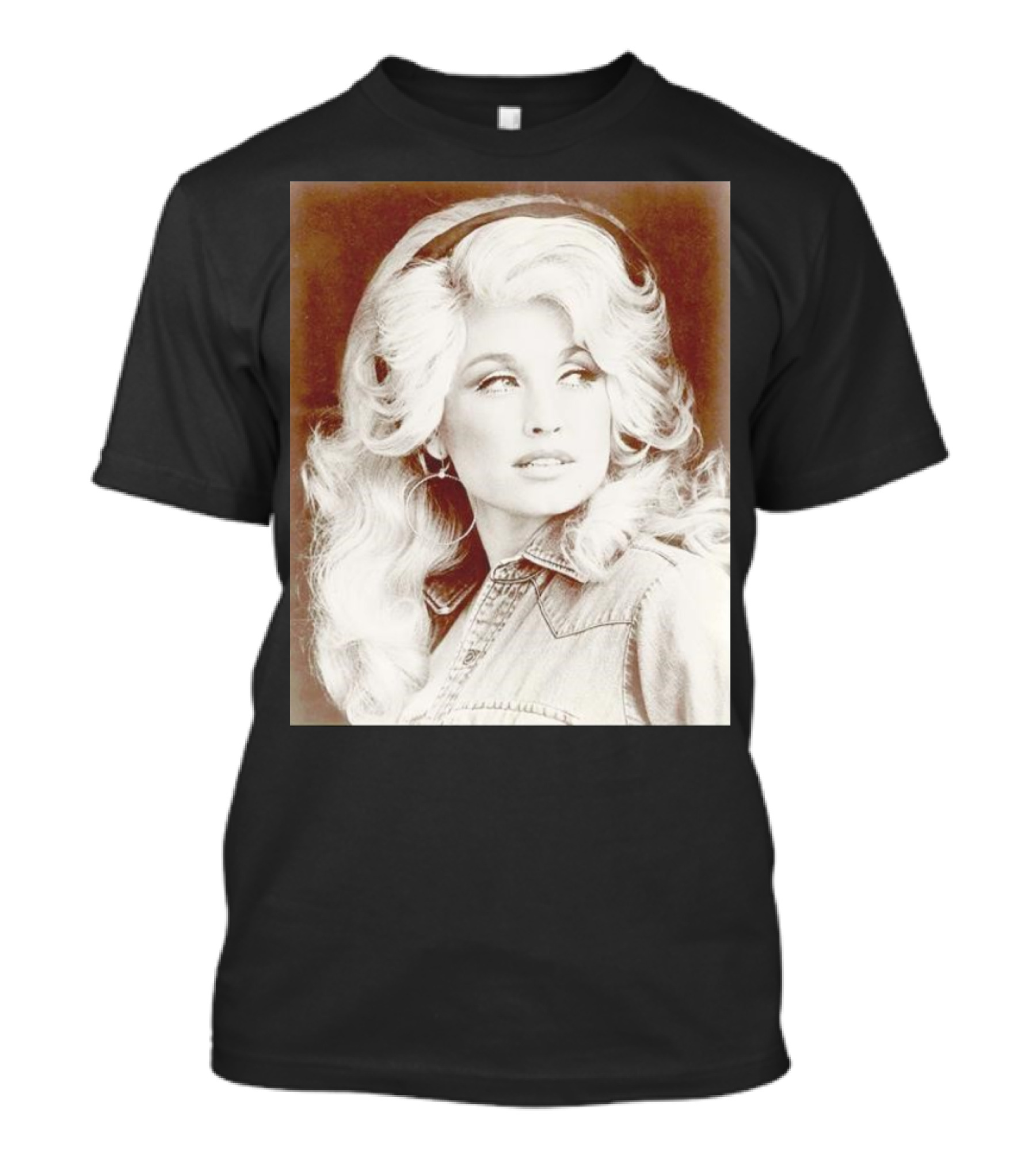 Dolly Parton Vintage Style Denim Jacket T-Shirt