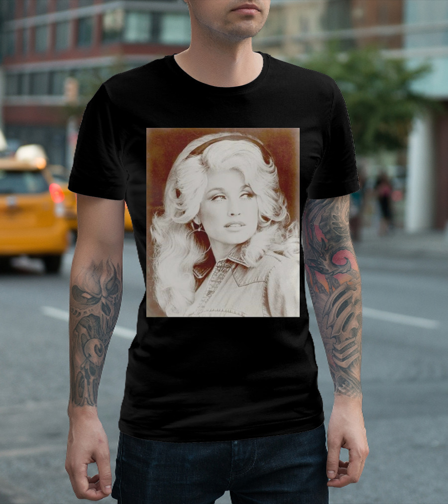 Dolly Parton Vintage Style Denim Jacket T-Shirt
