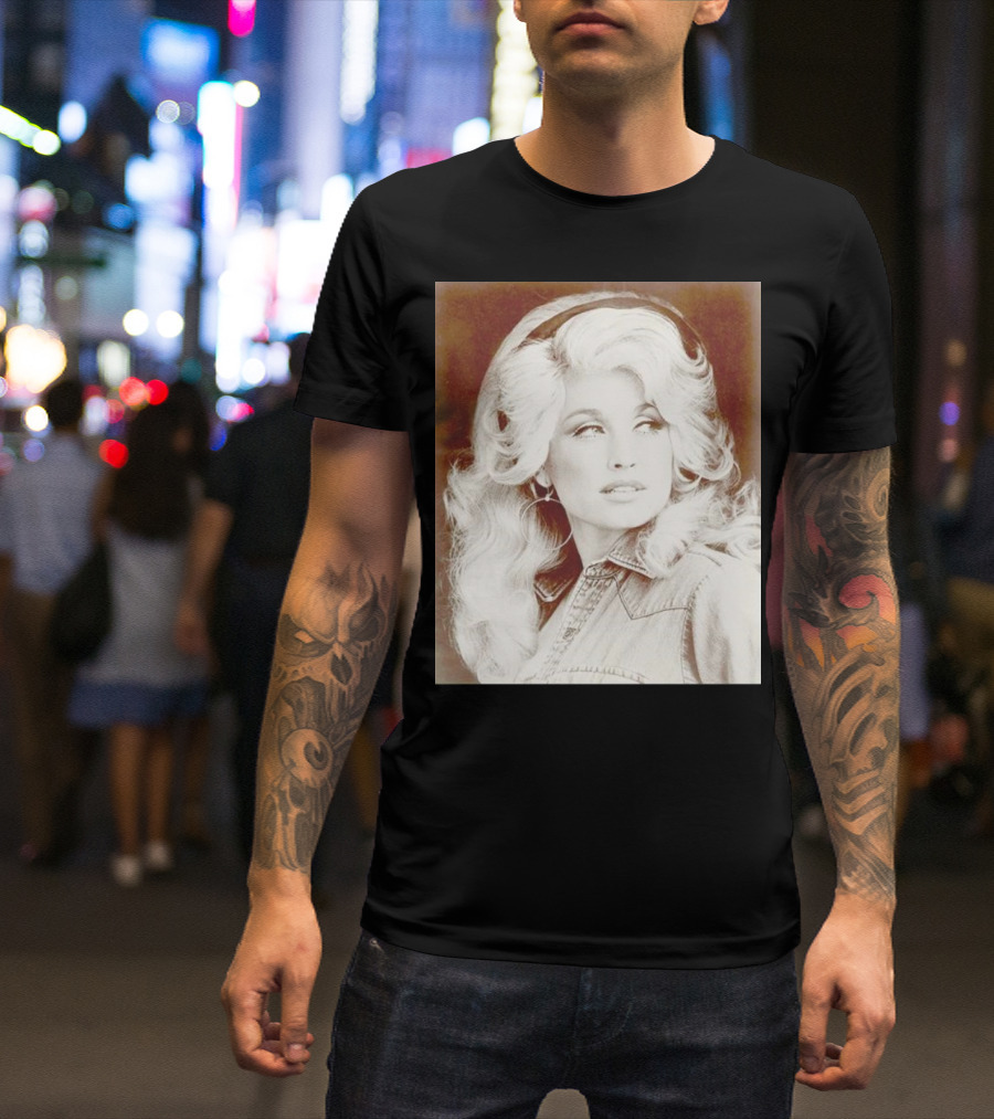 Dolly Parton Vintage Style Denim Jacket T-Shirt
