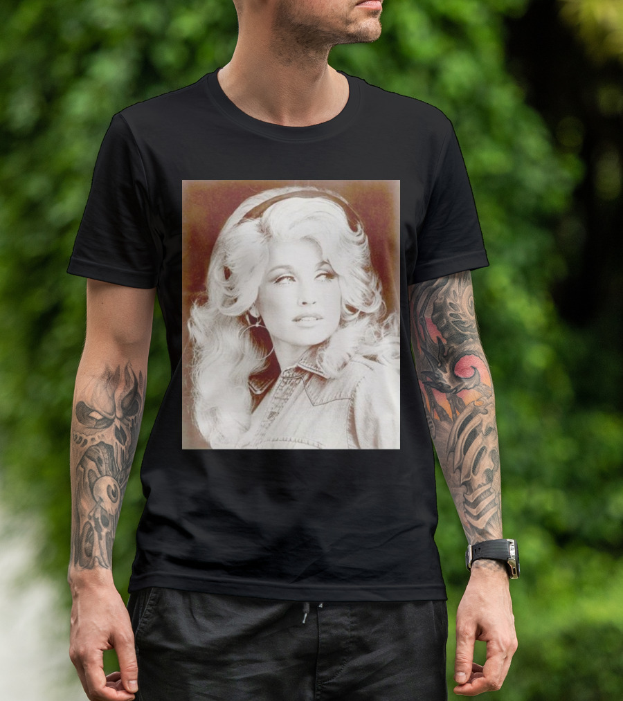 Dolly Parton Vintage Style Denim Jacket T-Shirt
