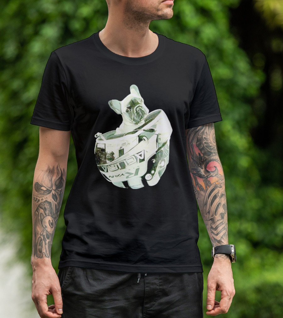 Franklin Beans Eversley French Bulldog Racing Helmet Acura Formula T-Shirt