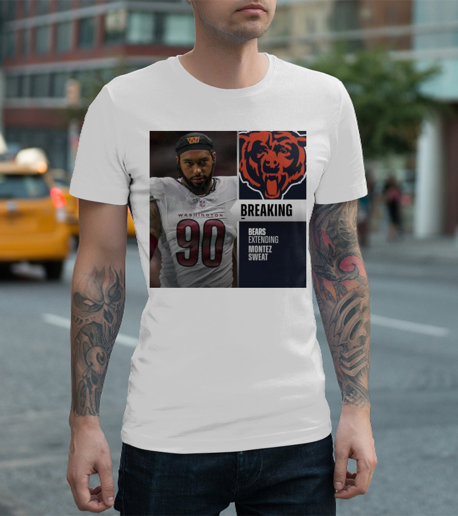Washington Football Player Montez Sweat Trade to Bears Confirmed T-Shirt
