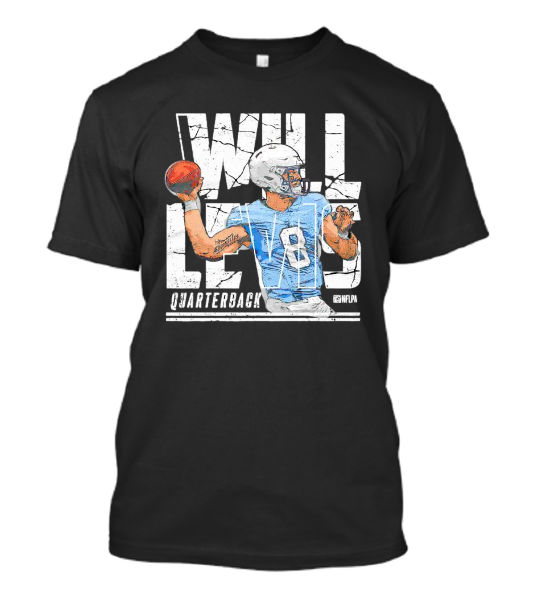 Will Levis Tennessee Titans Quarterback NFLPA T-Shirt