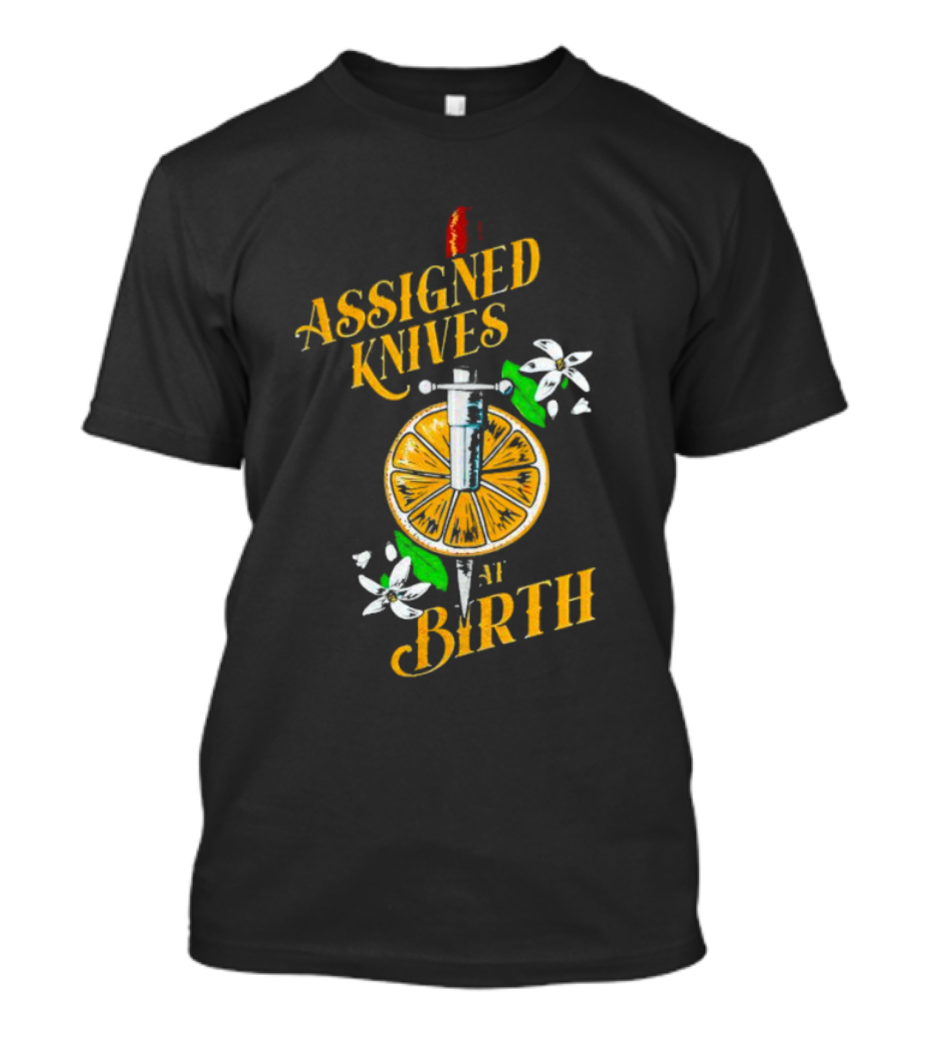 Vico Ortiz Assigned Knives At Birth Knife And Citrus Blossom T-Shirt
