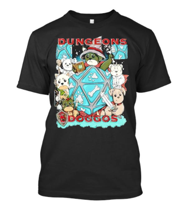 Dungeons Doggos Adventures With Magic Dice And Wizards T-Shirt