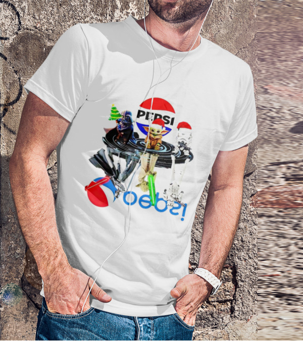 Pepsi Christmas Darth Vader Yoda Stormtrooper T-Shirt