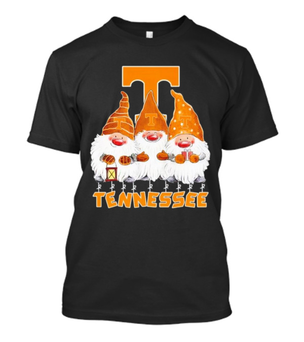 Tennessee Volunteers Christmas Gnomies With Orange T T-Shirt