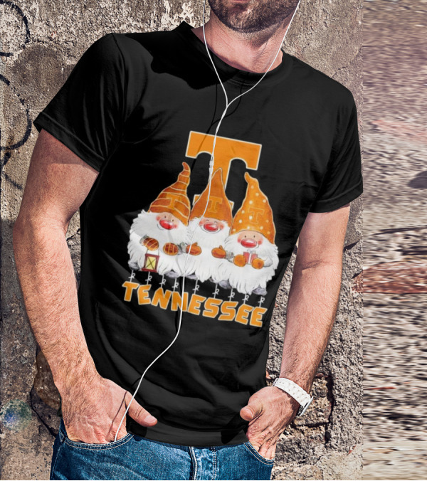 Tennessee Volunteers Christmas Gnomies With Orange T T-Shirt