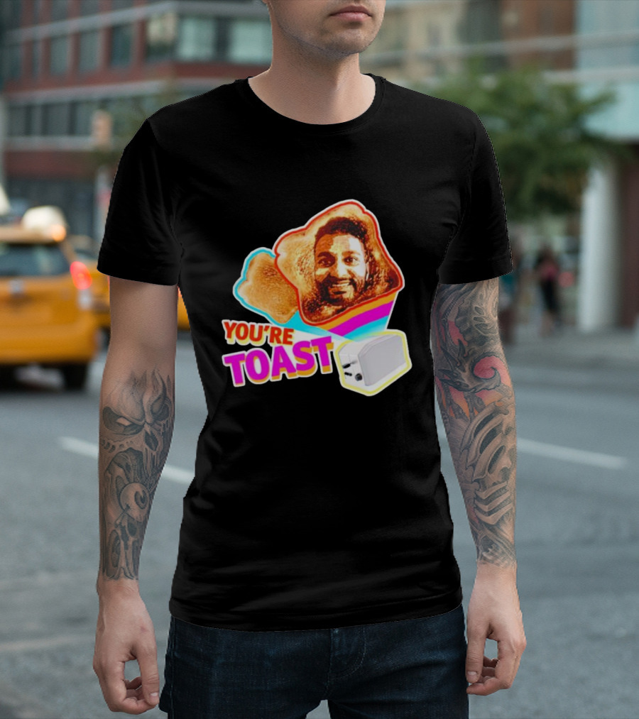 You're Toast Jonny Fairplay Toaster Face Image T-Shirt