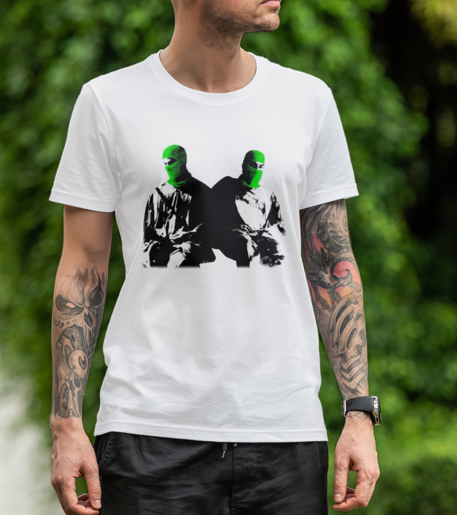 Mansionz Mask Green Neon Duo T-Shirt