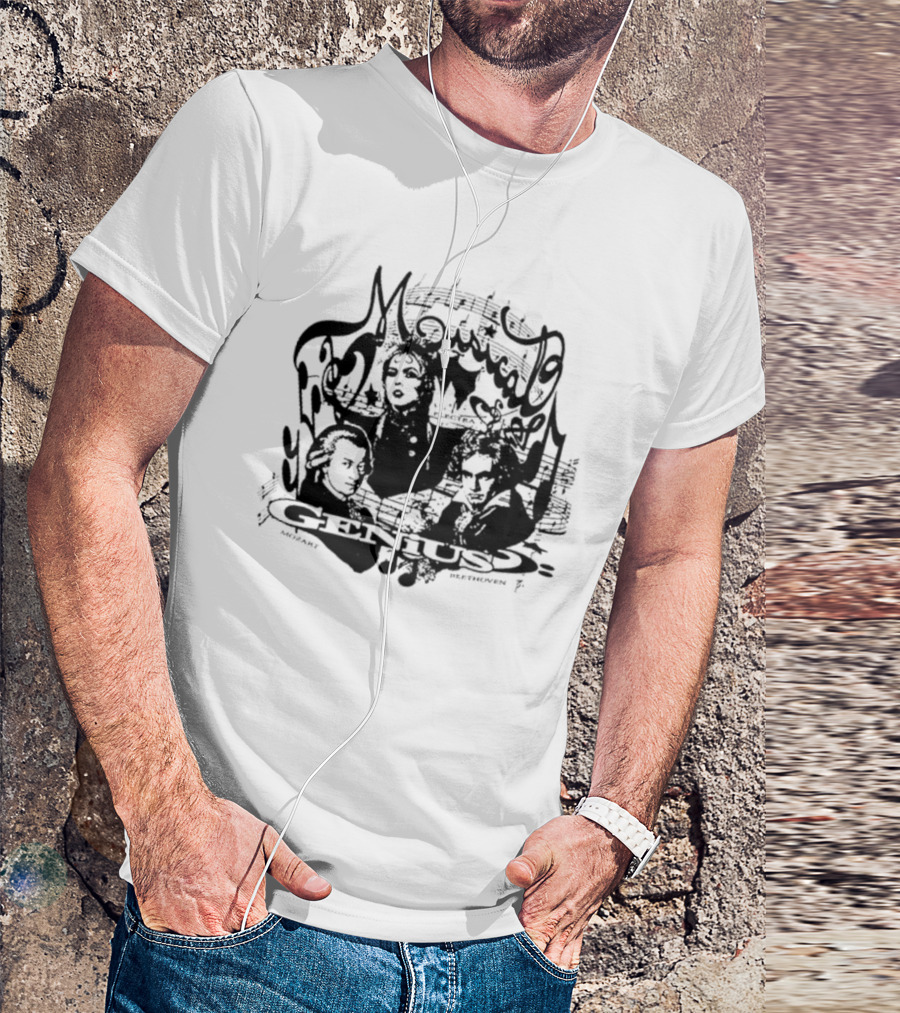 Musical Genius Mozart Beethoven Legendary Composers T-Shirt